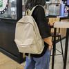 Täglicher Reise-Rucksack mit großer Kapazität, tragbare Schultasche für Damen und Mädchen, einfarbiger Shopping-Rucksack, Nylon-Reißverschluss, Schulter-Rucksack