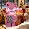 Custom Name Personalized Karol G Print Blanket, Home Decor, Bedroom, Sofa, Camping, Couch, Gifts for Birthday Christmas