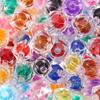 100-200pcs 8/10mm Acrylic Rhombus Beads Colorful Faceted Loose Beads For DIY Jewelry Making Bracelets Phone Chain Accessories