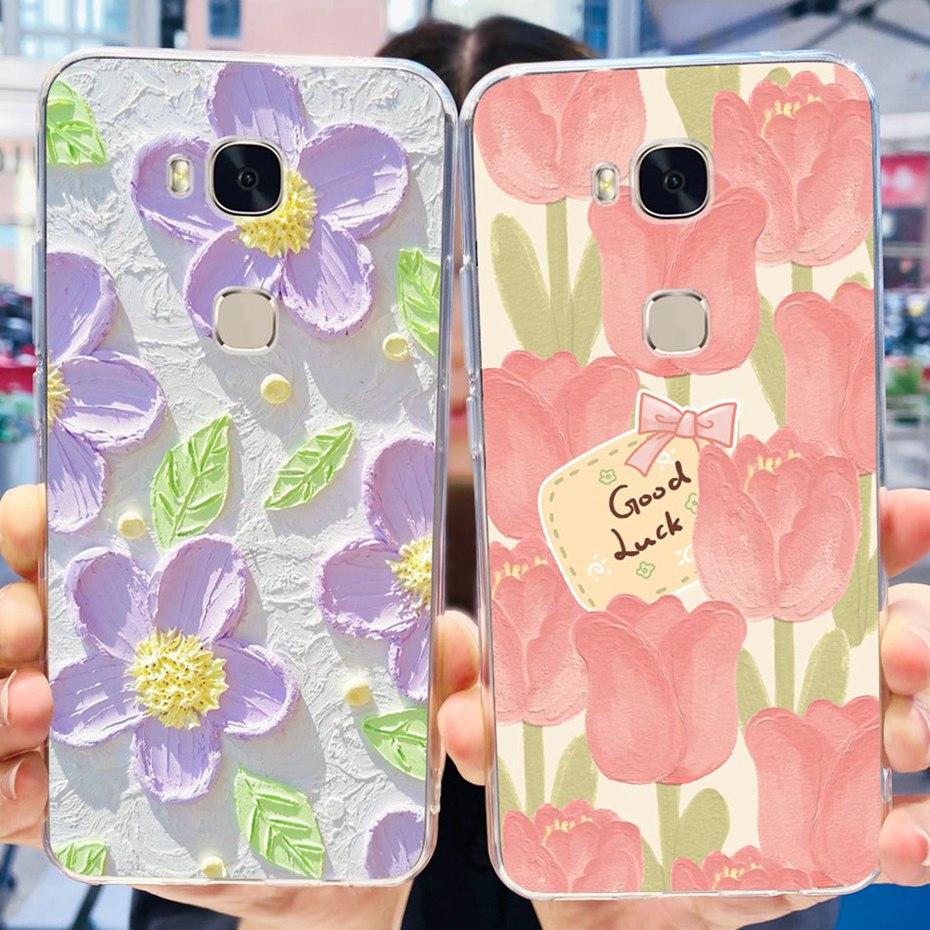 Lovely Printing Case For Huawei GR5 KII-L22 KII-L21 / GR5 2017 BLN-L21 BLN-L22 Soft Silicone TPU Back Cover Phone Cases