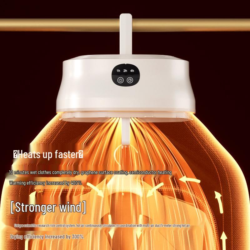 Portable Wardrobe-Style Clothes Dryer and Ironing Station