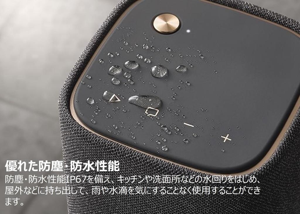 Yamaha Portable Speaker level dustproof and use around water and Voice Carbon Gray WS-B1A(HC) Bluetooth/Compact/IP67 waterproof/For outdoors/Clear