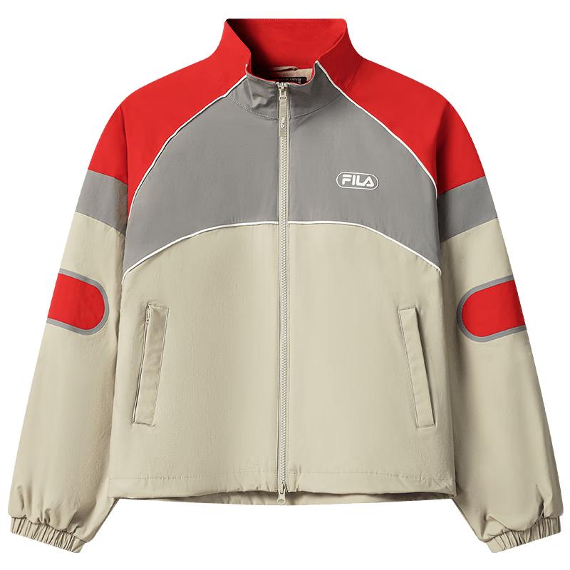 FILA Women s Yang Mi Collection Colorblock Stand-Up Collar Woven Jacket XL