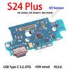 USB Board Dock Charger Connector Charging Port Flex Cable For Samsung Galaxy S24 Plus Ultra FE S921B S921E S921N S921U S721B
