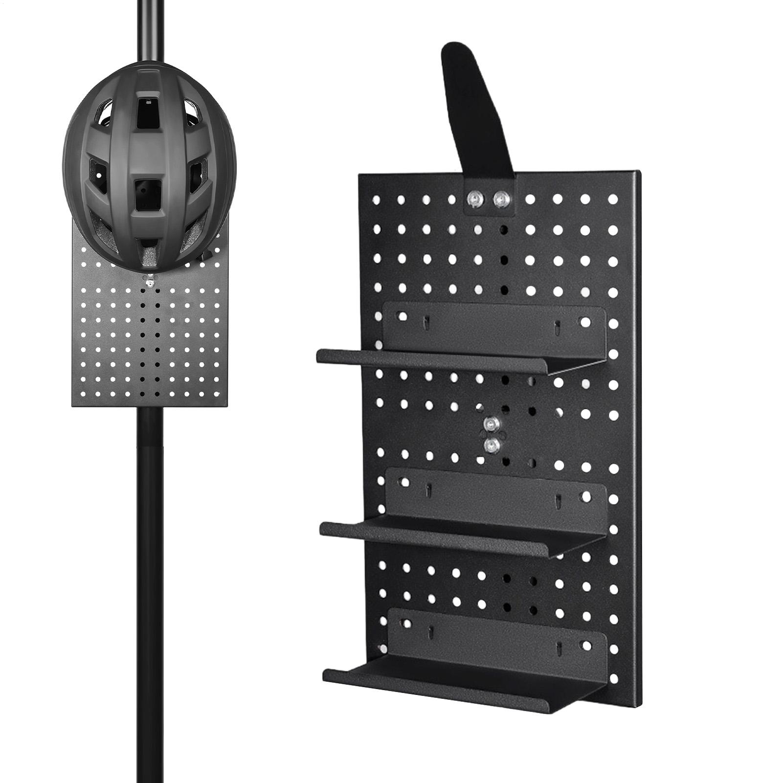

Pegboard Display Stand Bike Gear Storage Aluminum Alloy Organization Helmet Wall Mount for Wall Garage Craft Kitchen Desk Room CN