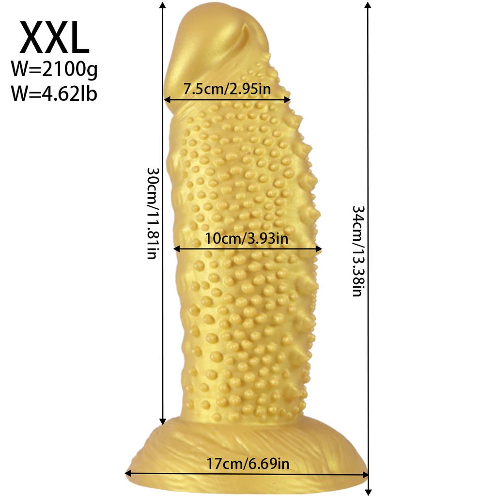 Dildo Réaliste en Silicone Dents de Loup - Pénis Artificiel Texturé Doux pour Femmes, Stimulation du Point G Jouet Sexuel Adulte pour Couples