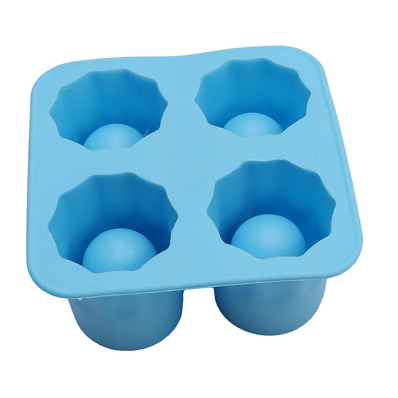 Four-Hole Creative Ice Cup Mold - Edible DIY Ice Tray BG26001
