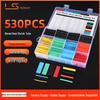 530PCS Color Box Heat Shrink Tubing Insulating Sleeves for Electrician Wiring