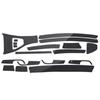 Für 05-12 BMW 3er E90 E92 E93 Innenraum Zieraufkleber 5D Kohlefaser-Stil