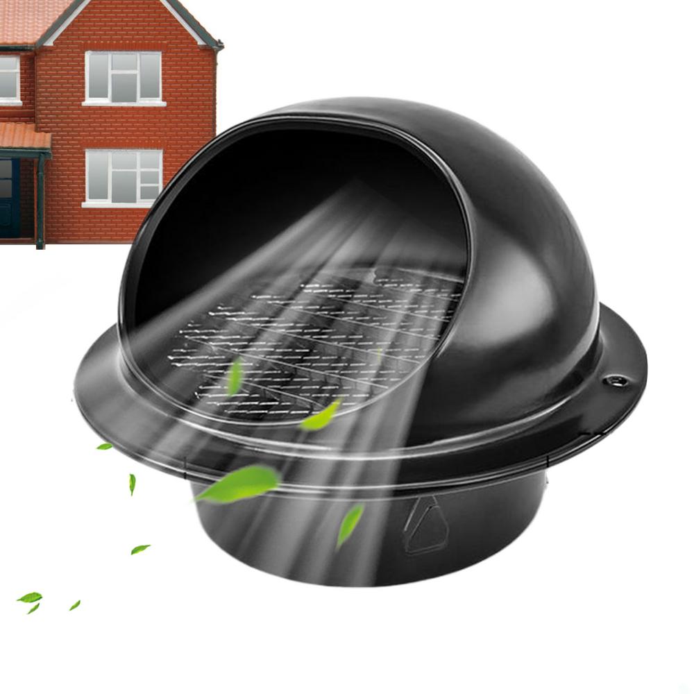 Duct Vent Cover 100/150mm Round Ventilation Grille With Mesh Pipe Connector For Drying Area Outdoor Living Room Bathroom