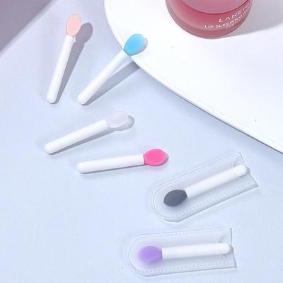 Mini Silicone Brush Set: Lip Brush, Lip Mask Applicator, Lip Gloss Brush, Lip Balm Tool, Eyeshadow Brush, Eye Cream Spoon