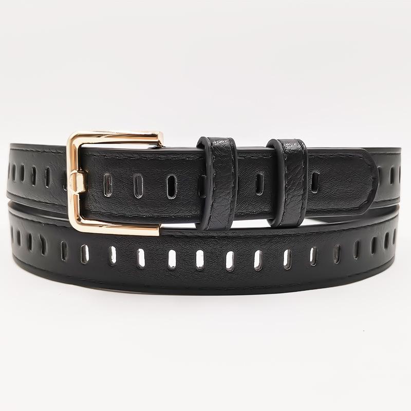 New Hollow Hole-free Ladies Belt, Student Versatile Jeans Decorative Belt