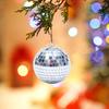 Mini Disco Ball KTV Bar Reflective Glass Ball Stage Rotating Silver Mirror Disco Balls Hanging Ornament Wedding Party Home Decor