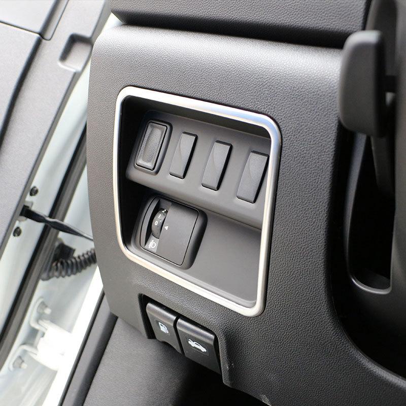For Samsung QM6 2017- For Renault Koleos 2017- LHD Head Light Switch Button Cover Decoration Sticker Trim Accessories