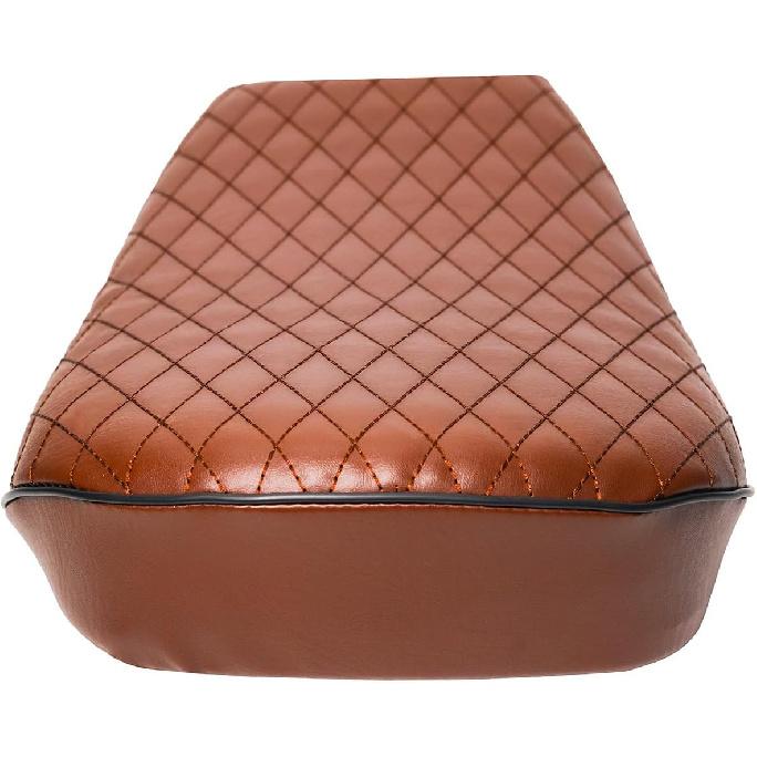 JMCHstore Brown Diamond Stitch Retro Seat Cover for Coleman ct200uex Mini Bike 196cc, Hisun ct200u-ex 200cc Trail Bike Cushion Replacement Parts