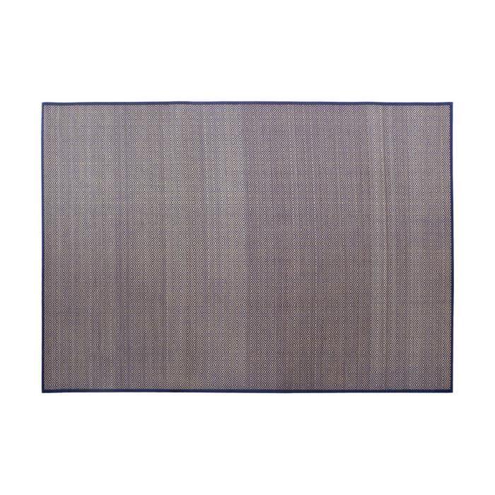 Tapis en fibres naturelles - DKD Home Decor - Bambou méditerranéen - Bleu - 160 cm