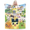 Tamagotchis Mametchi   Flannel Blanket Spring  Soft Bedding Throws for Girls Boys Couch Chair Print Bedspread Sofa Bed Cover