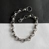 Biker-Decor Skull Wallet Chain with Hook Snap Closure Punk Skull Trouser Chain Hip-hop Cool Style Pant Chain Ornament