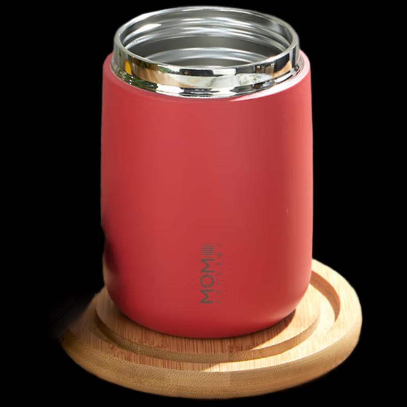 MOMOCONCEPT Large Cube Temperature Control Stainless Steel Mug, 360mL
