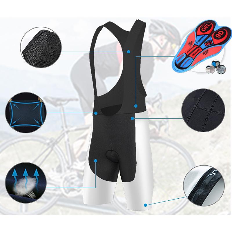 Men Short Sleeves Cycling Jersey Set Bib Shorts Gel Breathable Pad Breathable Quick Dry Bike Clothing Kit Triathlon
