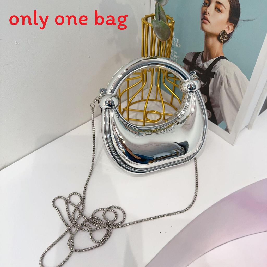 Mini Acrylic Shell Bag With Chain Strap For Daily Fashion And Kids