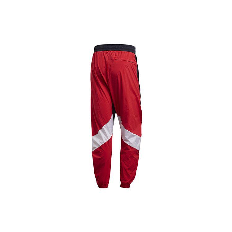 adidas M O Form Hose Gespleißt Verjüngter Bund Bequem Gestrickt Sportliche Jogginghose Herren Rot Schwarz FI4685