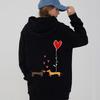 Valentine's Day Heart Print Couple's Hoodie