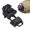 Nachtsichtbrillenhalterung Aluminiumlegierung Kipper Nachtsichtgerät Helm-Adapterhalterung für PVS15 PVS18 GPNVG18 Schwarz