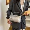 Soft leather mini Boston bag women's shoulder messenger bag