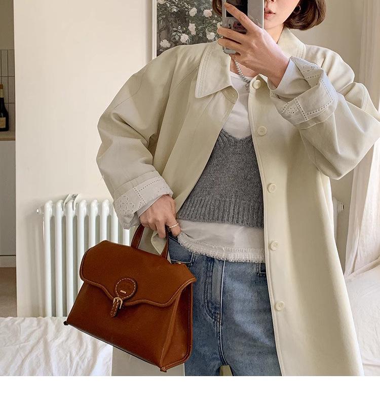 2025 Pre-Sale: Women's Off-White Long Loose Trench Coat for Spring