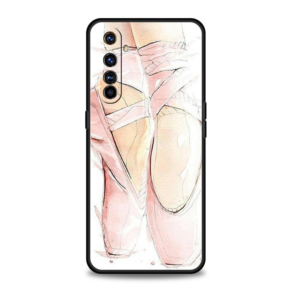 

Простой Чехол-Телефон Лебединый Танец Балет Для Realme 12 11 10 6 7 9 Pro Plus 8 5G C35 8i 9i GT2 GT3 GT5 GT Neo 2 3 5 Черный Чехол 9-9Pro Plus