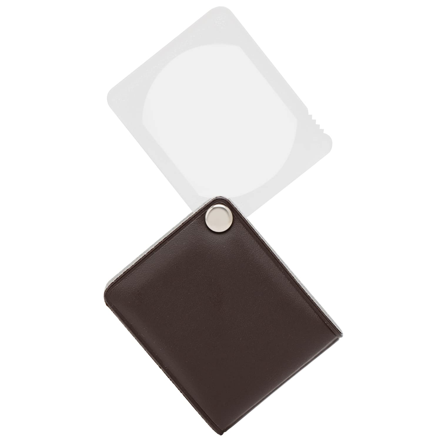 

Loupe 3x Portable Pocket Loupe Made in Japan Lens Diameter 40 x 50mm Brown 993103 MIZAR-TEC коричневий
