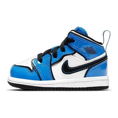 Air 1 Mid SE TD Signal Blue Detské tenisky Biela Čierna BQ6933-402