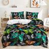Three-Piece Home Textile Four-Piece Set, Animal Butterfly 3D Digital Printing Quilt Cover Pillowcase Bedding