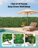 Artificial Plant Wall, 16PCS 50.8 X 50.8 Cm Artificial Boxwood Panels, Sun Protection Greenery Backdrop Privacy Hedge Fence, Fake Grass Wall Screen