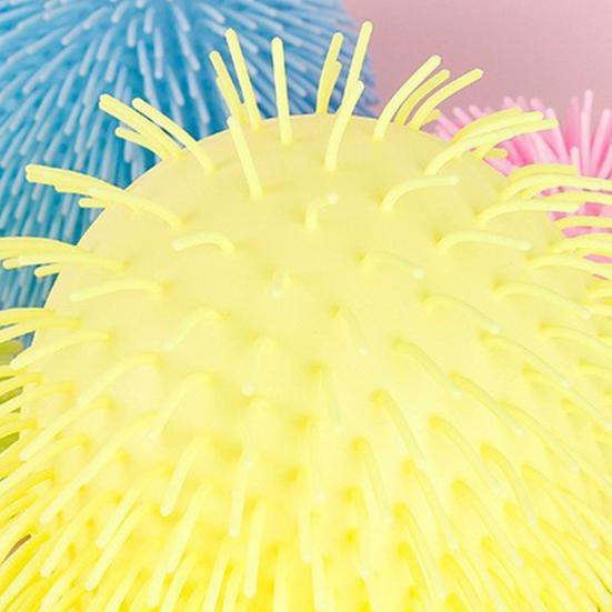 Cartoon Sausage Mouth Stress Ball Anxiety Relief Snowflake Long Hairs Big Eyes Ball Fidget Toy Hand Exercise Relaxation Ball with Hanging Ring