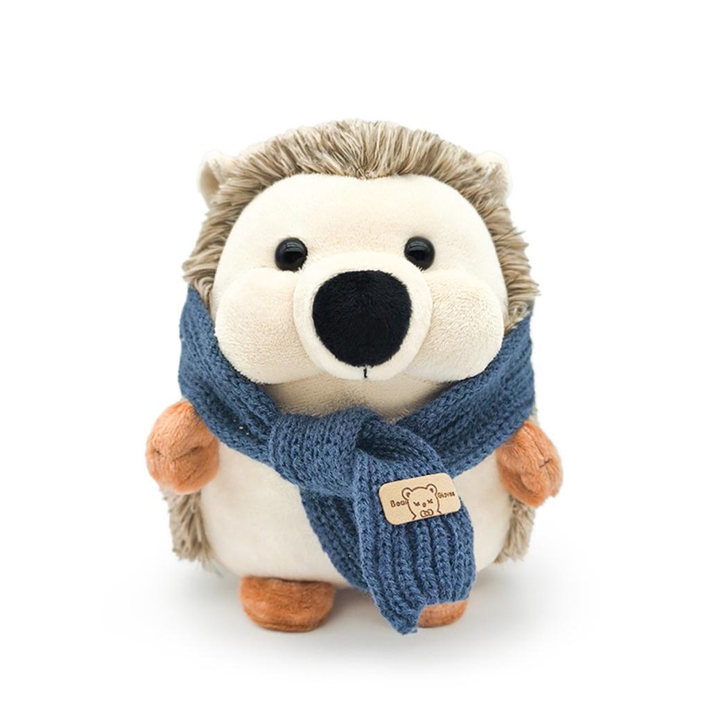 Cute Simulation With Scarf, Mr. Hedgehog Plush Toy, Doll Pendant, Cloth Doll, Birthday Gift