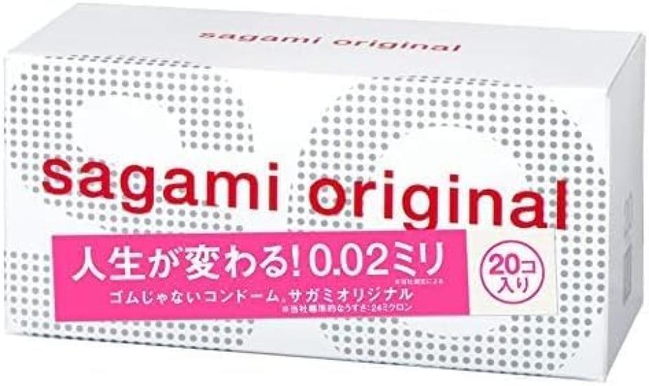 Sagami Rubber Industries Sagami Original 20 Pieces Okamoto Zero Two Real Fit 6 Pieces Set with Stick Lotion Condom Contraceptive 0.02mm 0.02mm