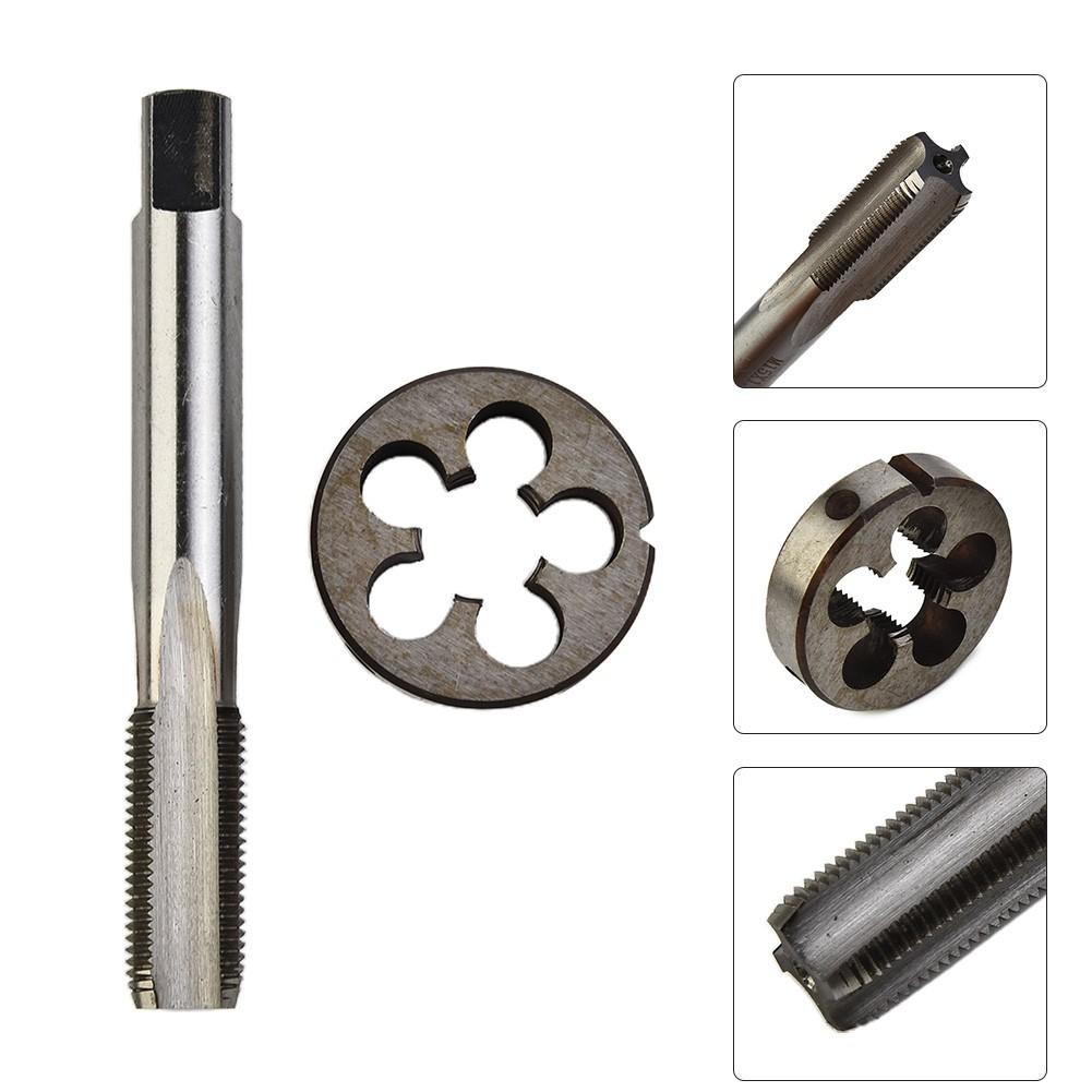 1pc HSS Machine M15 X 1.25mm Plug Tap and 1pc M15 X 1.25mm Die Threading Tool
