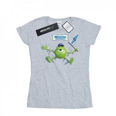 Camiseta de Algodón con Cinta Mike de Monsters University para Mujer