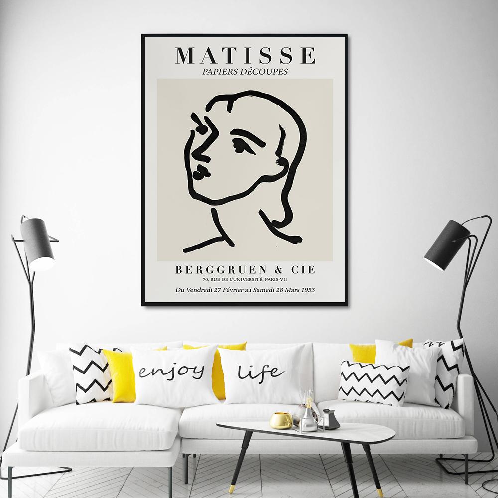 Abstract Matisse Wall Art Canvas Painting Nude Woman Nordic Modern Posters And Prints French Wall Pictures For Living Room Decor No Frame