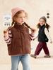 2025 Winter Kids' Thickened Corduroy Down Vest - Versatile and Warm for Boys and Girls