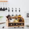Qianxing Ceramic Seasoning Box & Glass Oil Bottle Set