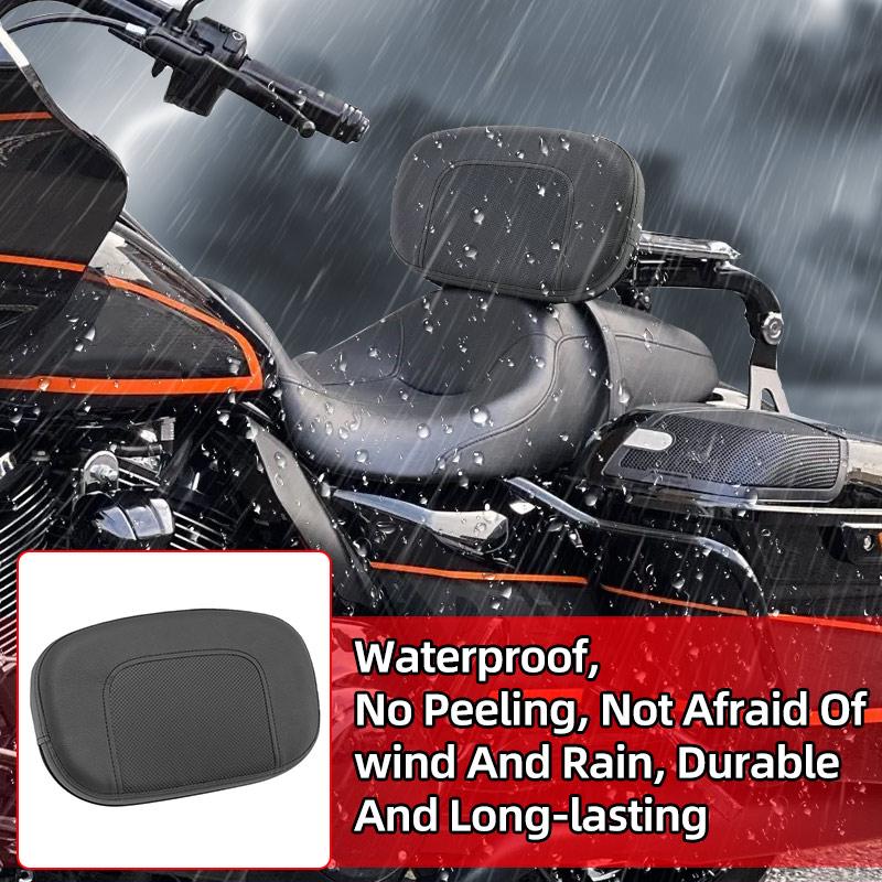 For Honda Yamaha Suzuki Harley Davidson Motorcycle Universal Black Rear Backrest Cushion Sissy Luggage Rack Passenger Pad