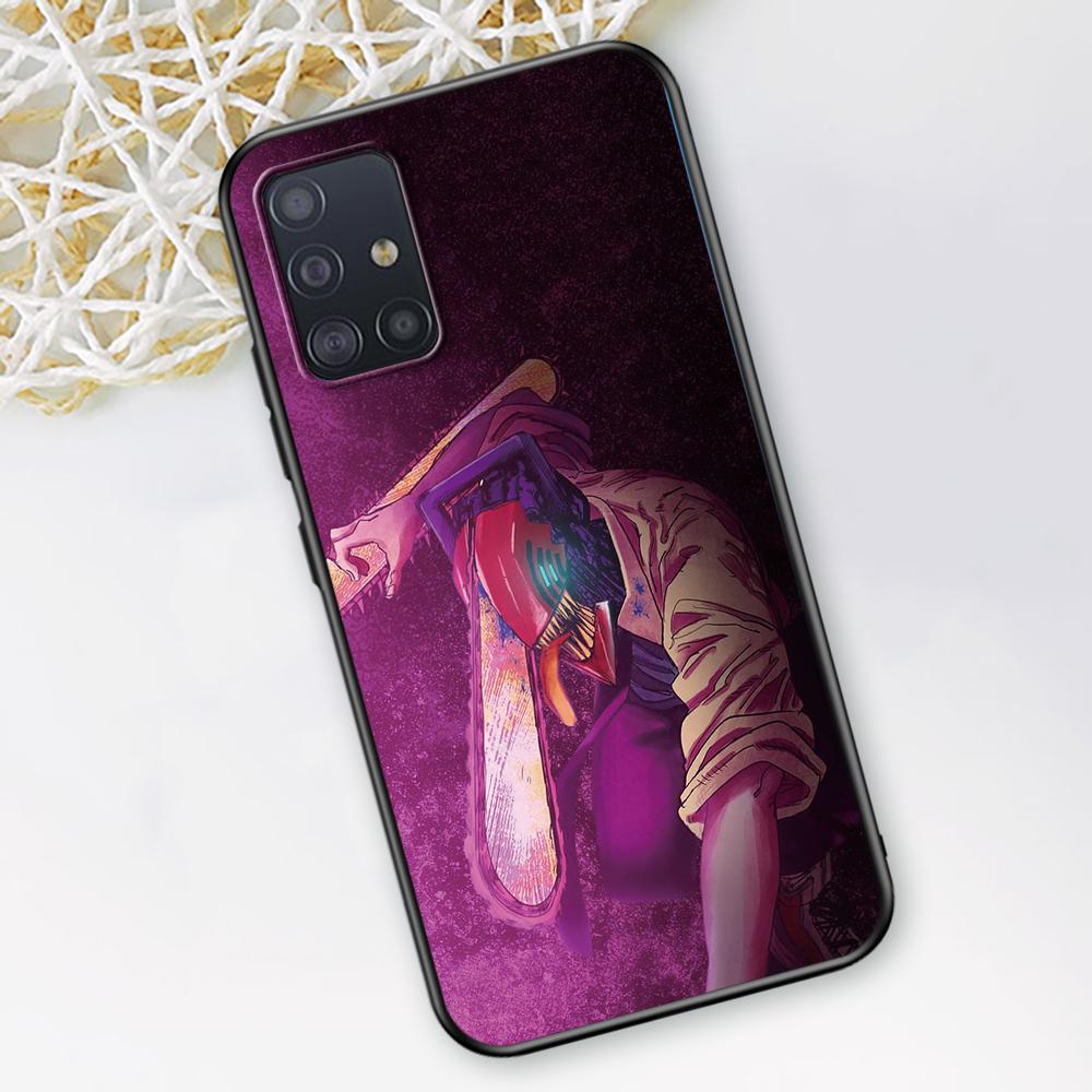 Chainsaw Man Case for Samsung Galaxy A52 A12 A53 A51 A32 A21s A22 A31 A72 A02s A13 5G A11 A41 A03s Silicone Phone Cover Anime