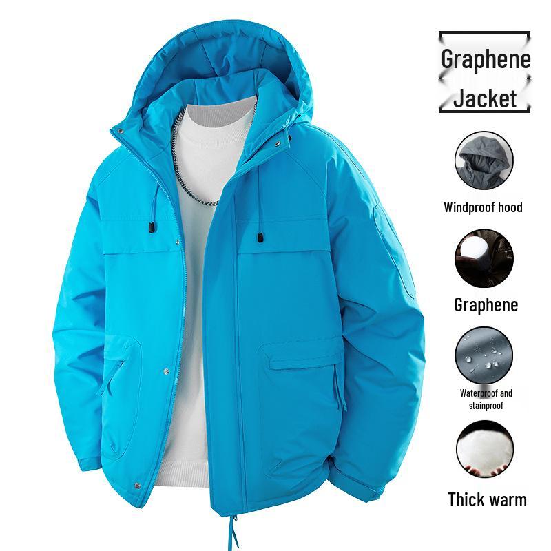 Pánská trendy manšestrová bavlněná bunda se sametovou podšívkou - Velká velikost, edice podzim/zima 2023.