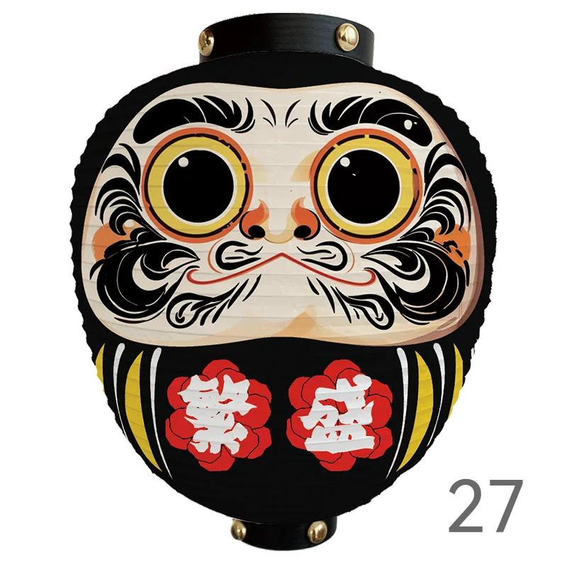 Japanese Style Cartoon Wish Dharma Hanging Lantern Japan Mascot Daruma Sushi Pub Bistro Restaurant Izakaya Decor Lantern