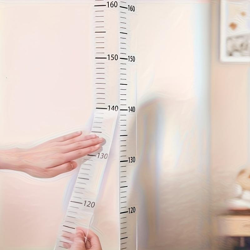 2m Wall Height Measurement Card - Easy-to-Read Durable PVC Material Writeable & Removable Ideal for Room Decor Wall Decorations
