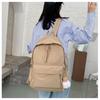 Schoolbag schoolbag female college student Japanese ins solid color Harajuku student backpack wholesale large capacity versatile backpack