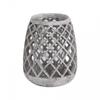 Large Conical Ceramic Lattice Hurricane Lantern